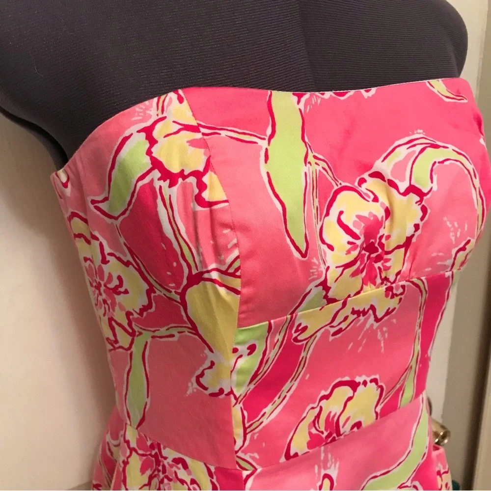 Lilly Pulitzer Blossom Dress Hotty Pink Day Lilly - Picture 8 of 16